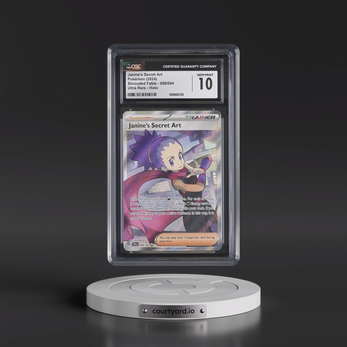 2024 Pokémon Sfa EN-Shrouded Fable #088 Janine's Secret Art - Ultra Rare (CGC 10 GEM MINT)