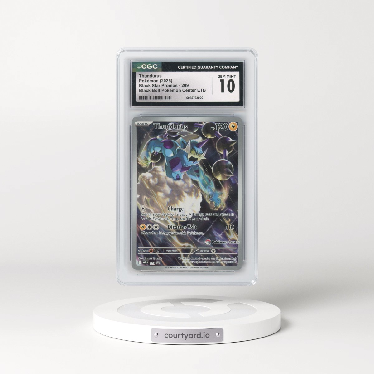 2023 Black Star Promos - Scarlet & Violet SVP EN #209 Thundurus - Black Bolt Pokémon Center ETB (Holo) (CGC 10 GEM MINT)