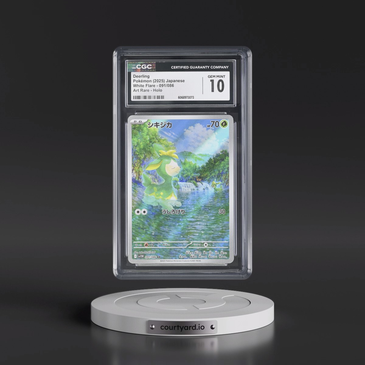 2025 White Flare - sv11W #091/086 Deerling - Art Rare Holo (CGC 10 GEM MINT)