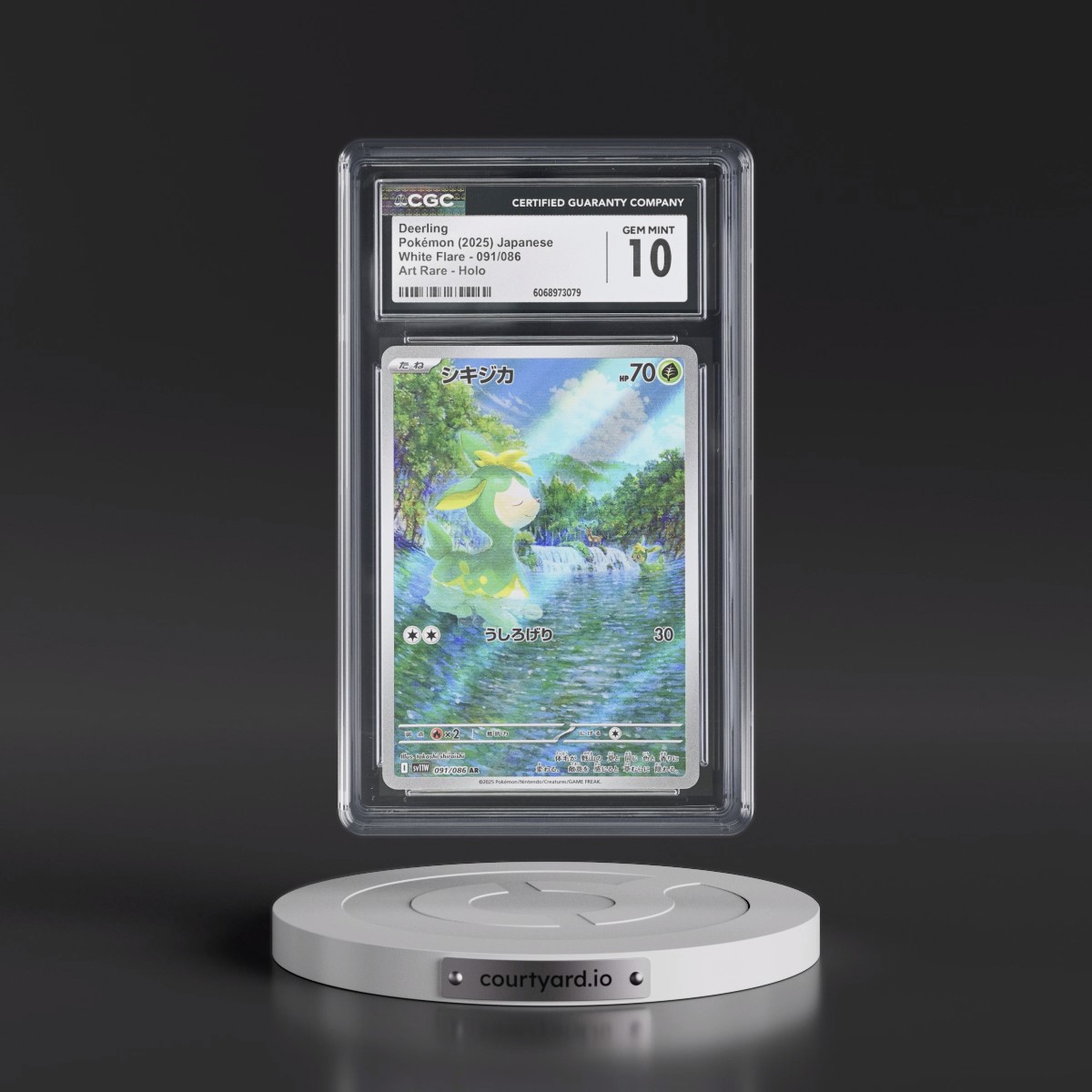 2025 White Flare - sv11W #091/086 Deerling - Art Rare Holo (CGC 10 GEM MINT)
