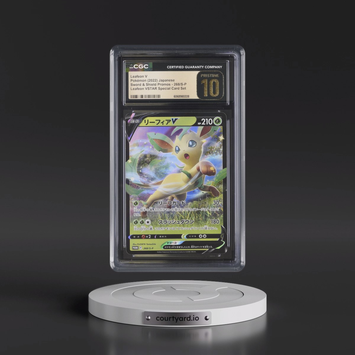 2019 Sword & Shield Promos #268/S-P Leafeon V - Leafeon VSTAR Special Card Set (Holo) (CGC 10 PRISTINE)