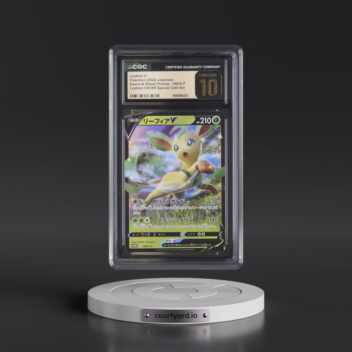 2019 Sword & Shield Promos #268/S-P Leafeon V - Leafeon VSTAR Special Card Set (Holo) (CGC 10 PRISTINE)