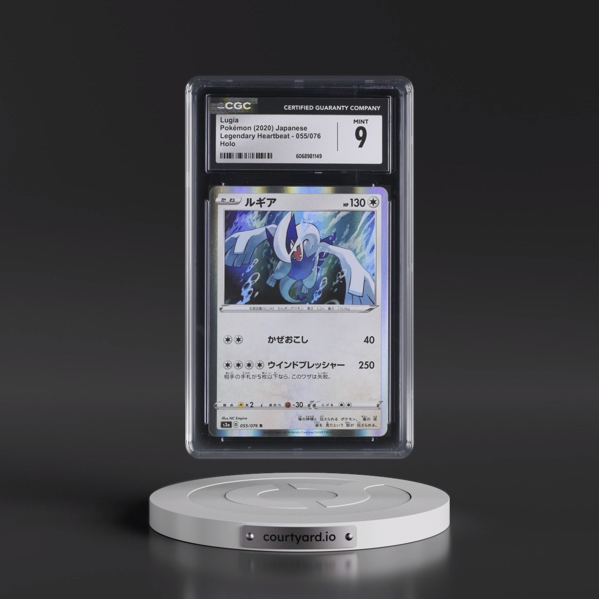 2020 Pokémon Sword & Shield Legendary Heartbeat #055 Lugia - Holo (CGC 9 MINT)