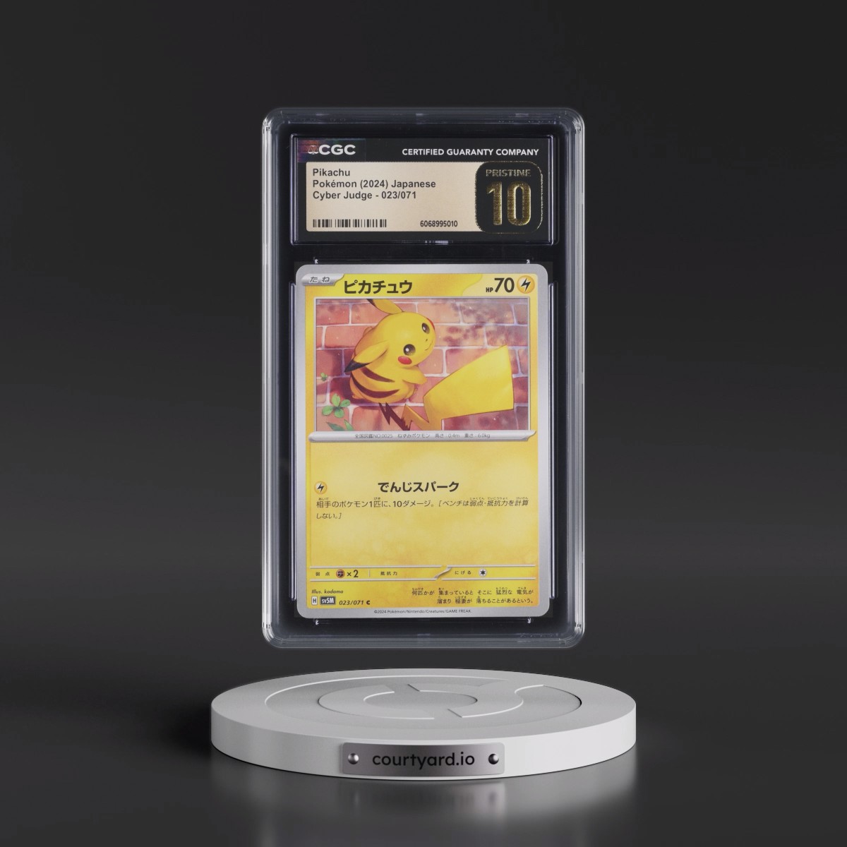2024 Cyber Judge #023/071 Pikachu (CGC 10 PRISTINE)