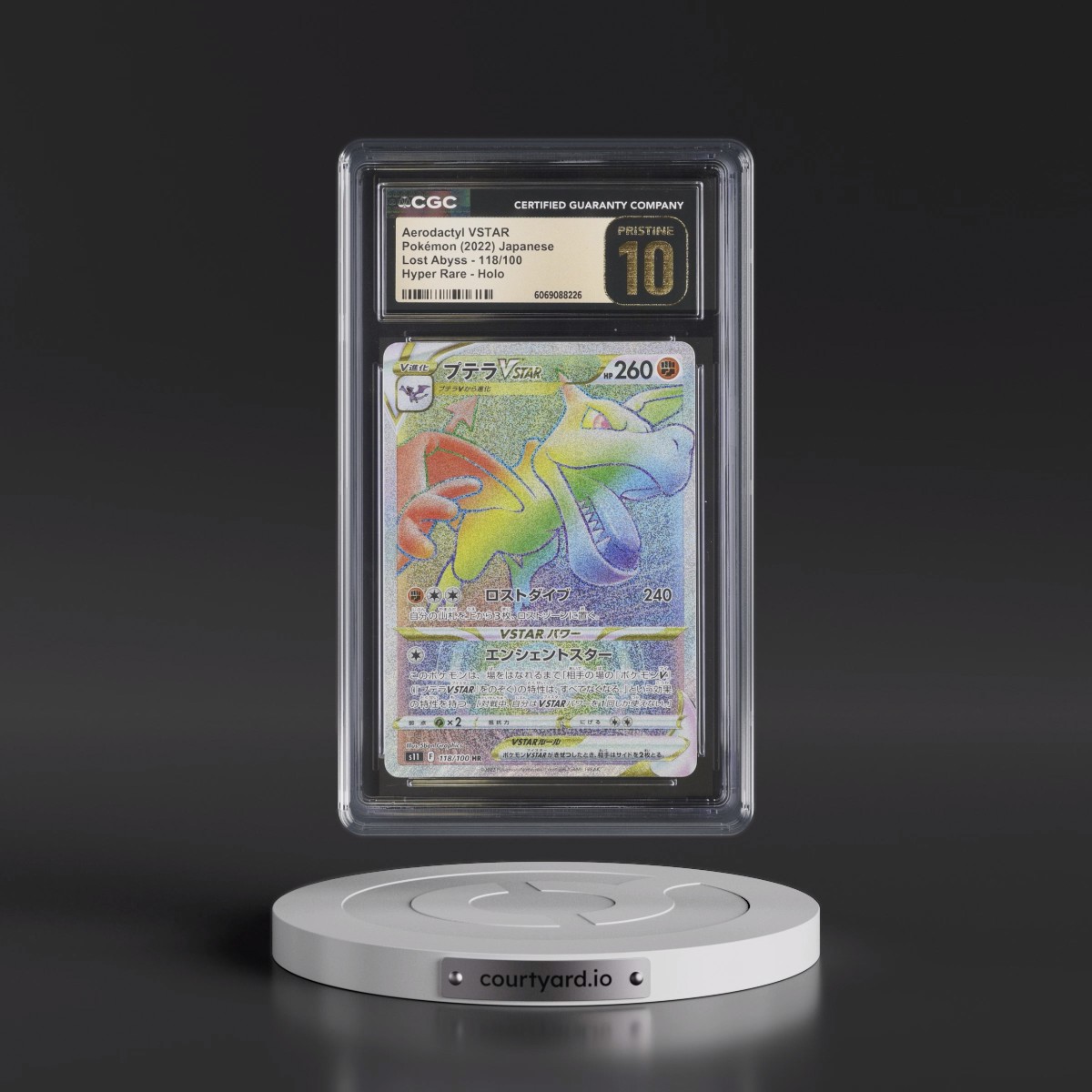 2022 Lost Abyss #118/100 Aerodactyl VSTAR - Hyper Rare Holo (CGC 10 PRISTINE)