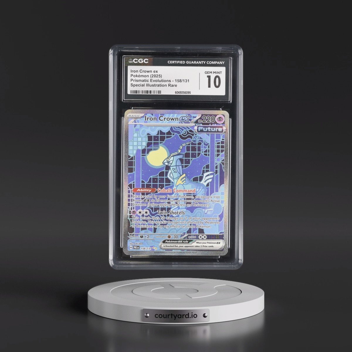 2024 Prismatic Evolutions - PRE EN #158/131 Iron Crown ex - Special Illustration Rare (Holo) (CGC 10 GEM MINT)