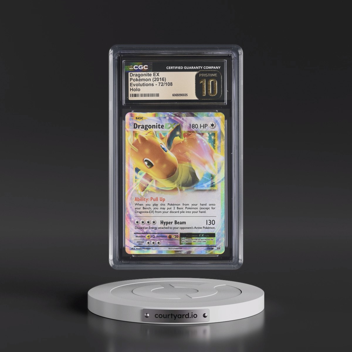 2016 Evolutions #72/108 Dragonite EX - Holo (CGC 10 PRISTINE)