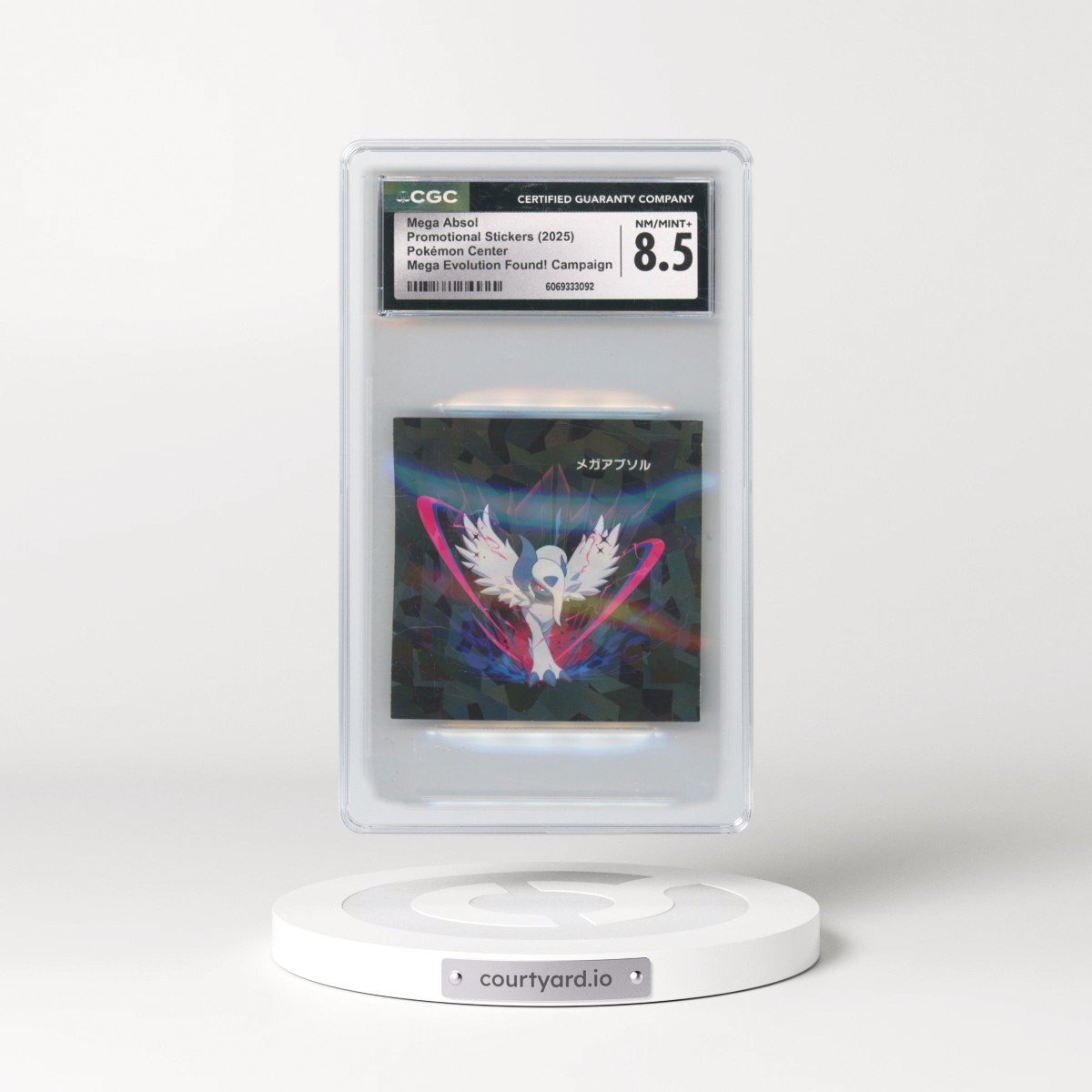 2005 Pokémon Center Stickers - Japanese Mega Absol - Mega Evolution Found! Campaign (CGC 8.5 NM-MT+)