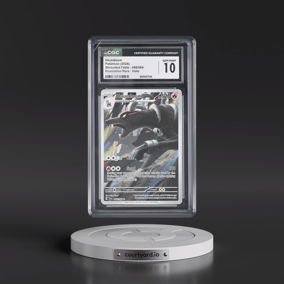 2023 Shrouded Fable - SFA EN Houndoom - Illustration Rare Holo #066/064 CGC 10