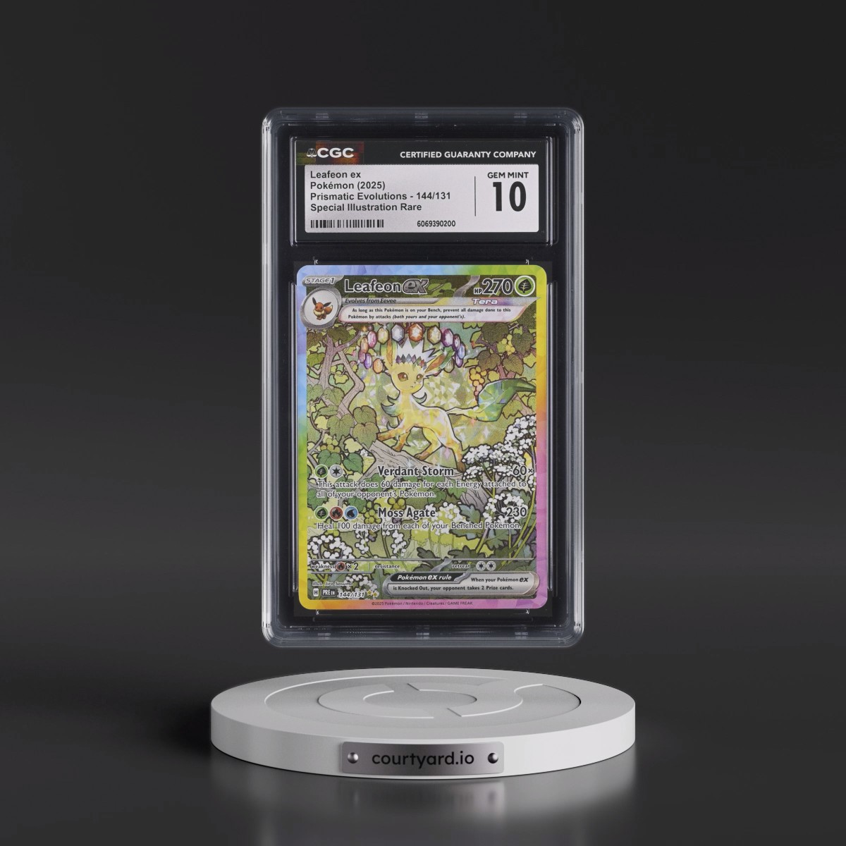 2024 Prismatic Evolutions - PRE EN #144/131 Leafeon ex - Special Illustration Rare (Holo) (CGC 10 GEM MINT)