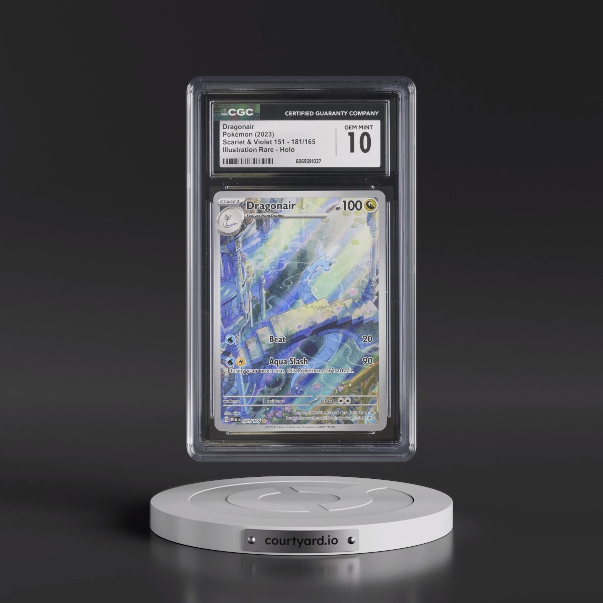 2023 Scarlet & Violet 151 - MEW EN #181/165 Dragonair - Illustration Rare Holo (CGC 10 GEM MINT)