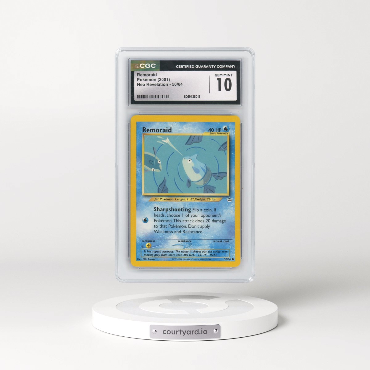 2001 Neo Revelation #50/64 Remoraid (CGC 10 GEM MINT)