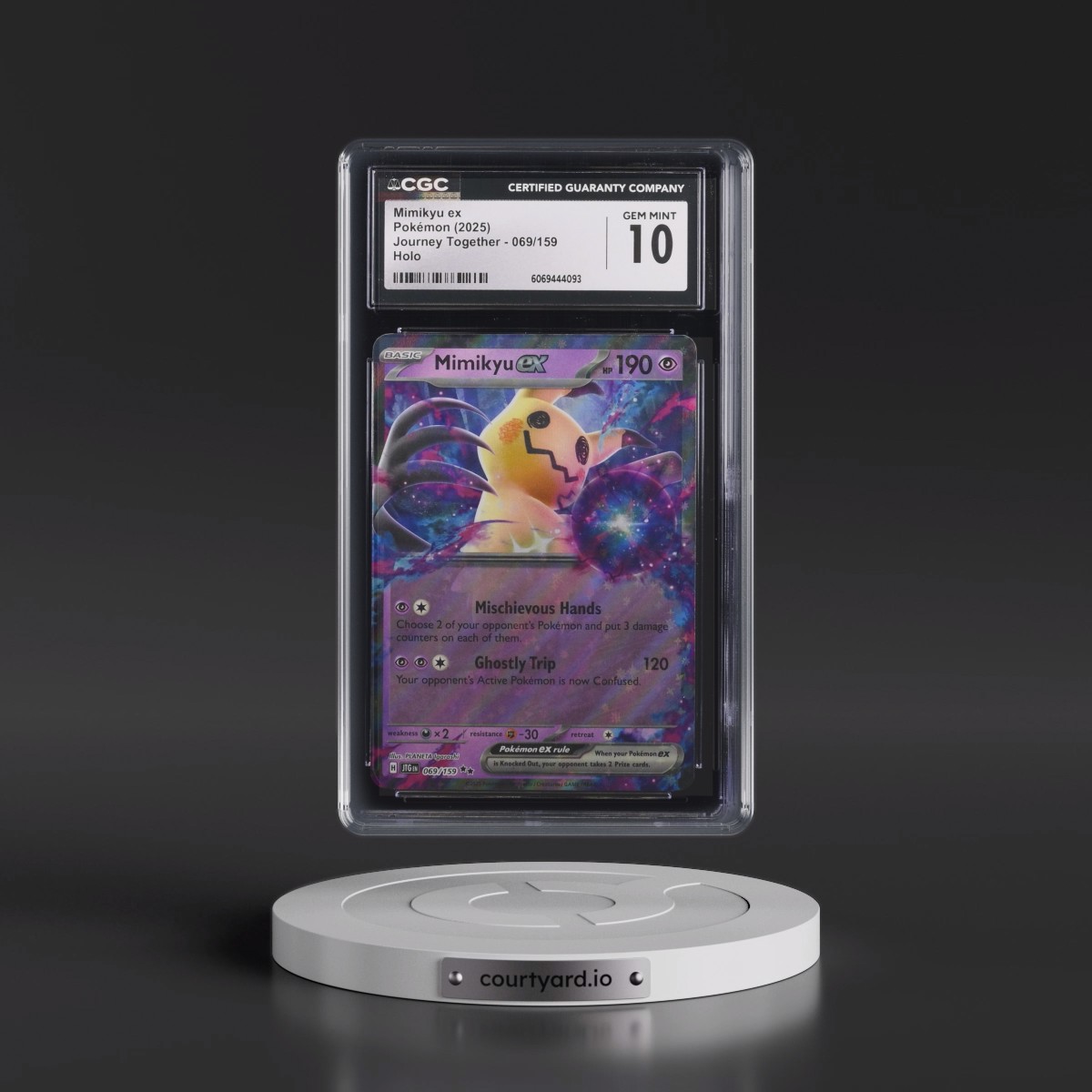 2024 Journey Together - JTG EN #069/159 Mimikyu ex - Holo (CGC 10 GEM MINT)