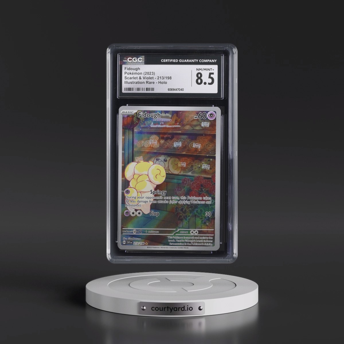 2023 Scarlet & Violet #213/198 Fidough - Illustration Rare Holo (CGC 8.5 NM-MT+)