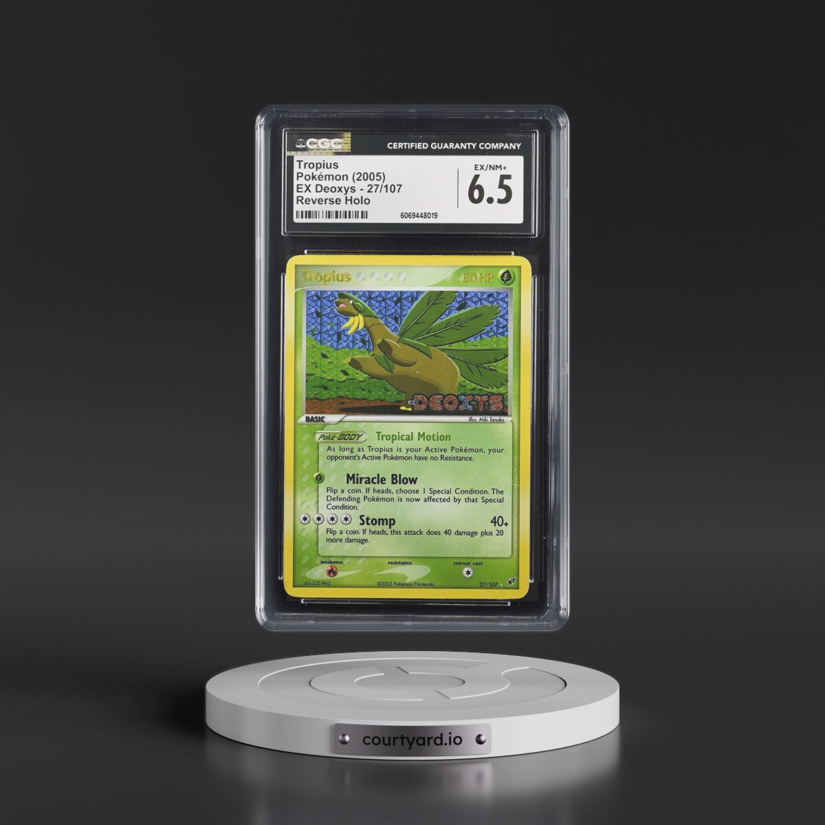 2005 EX Deoxys #27/107 Tropius - Reverse Holo (CGC 6.5 EX-NM+)