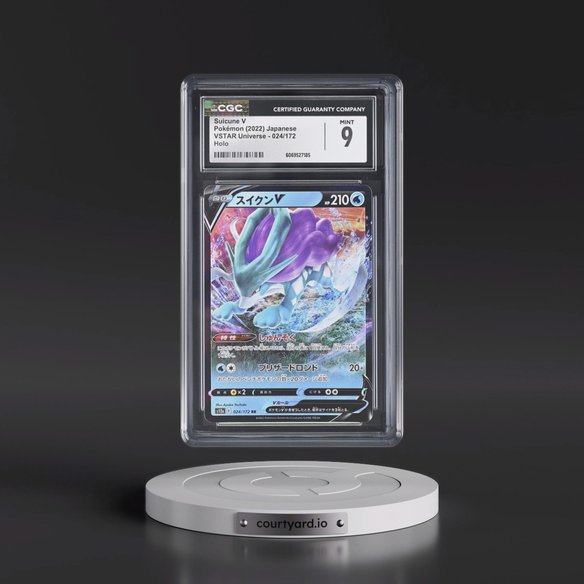2022 VSTAR Universe #024/172 Suicune V - Holo (CGC 9 MINT)
