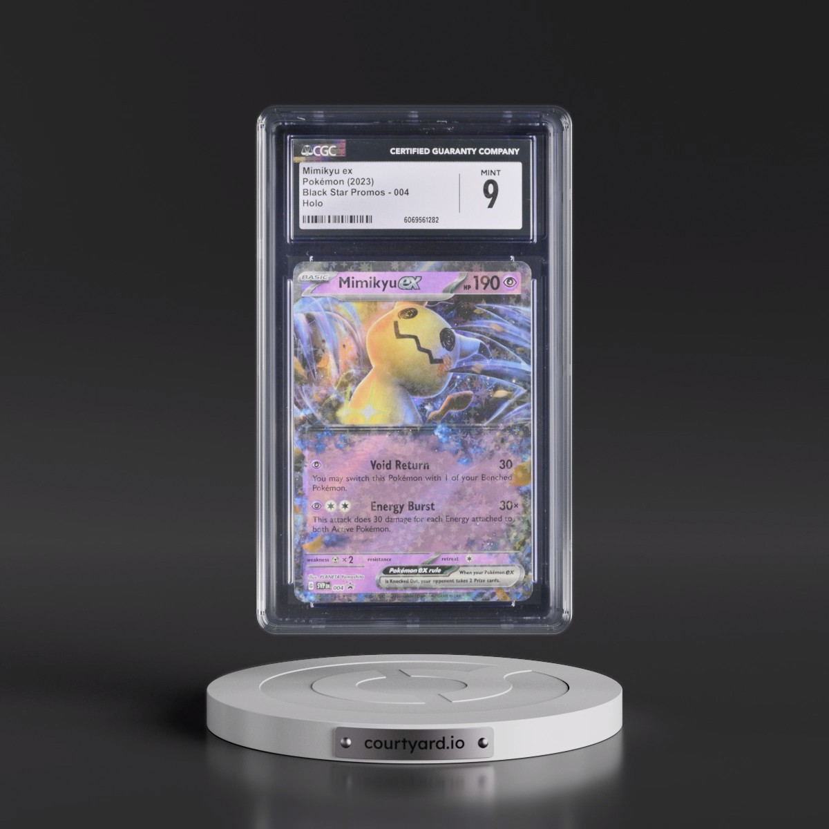 2023 Pokémon Svp EN-SV Black Star Promo #004 Mimikyu EX - Holo Mimikyu EX Sealed Product Promo (CGC 9 MINT)