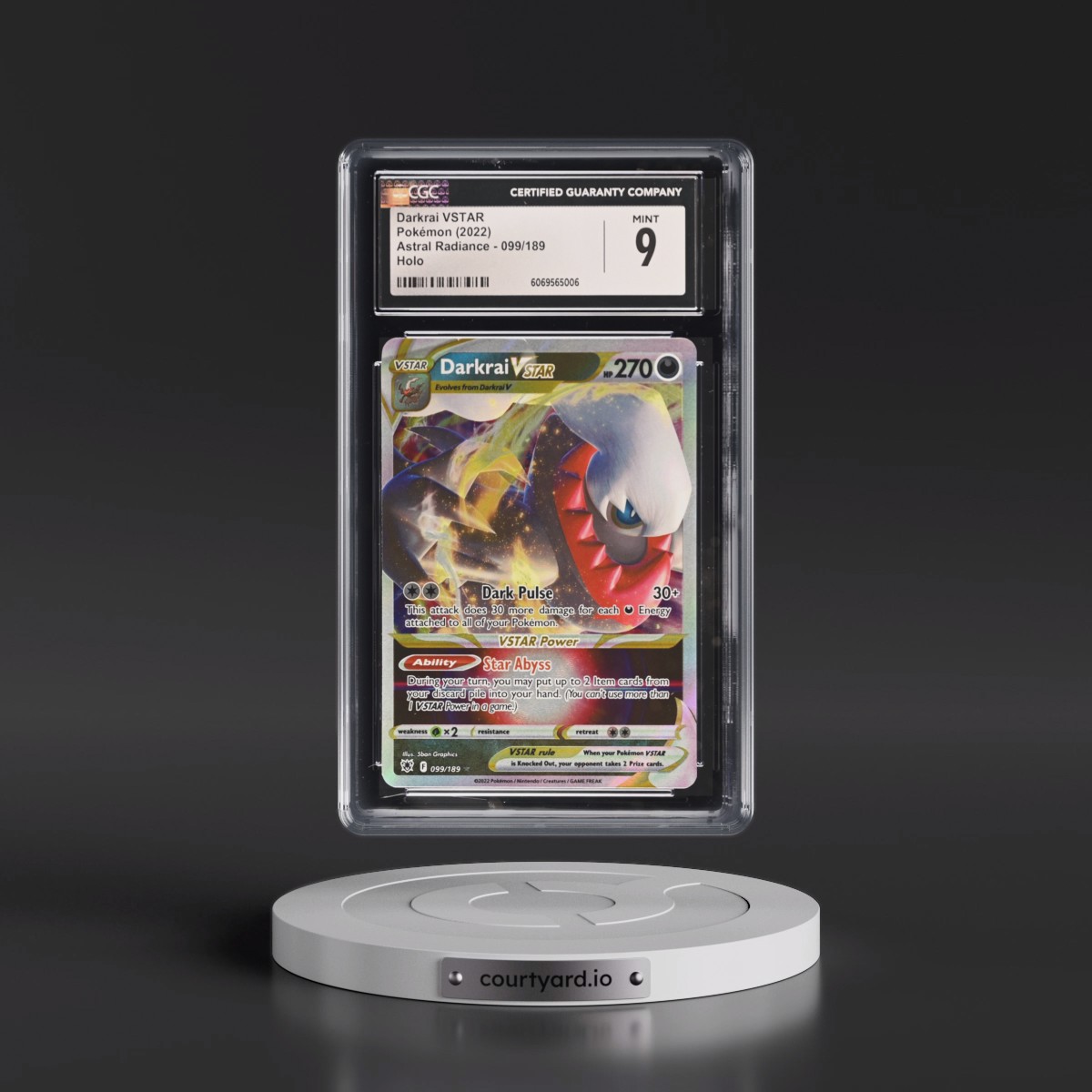 Astral Radiance #099/189 Darkrai VSTAR - Holo (CGC 9 MINT)