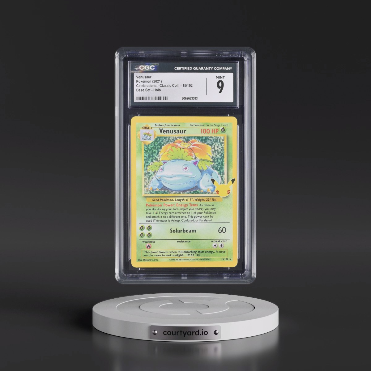 2021 Celebrations - Classic Collection #15/102 Venusaur - Base Set Holo (CGC 9 MINT)