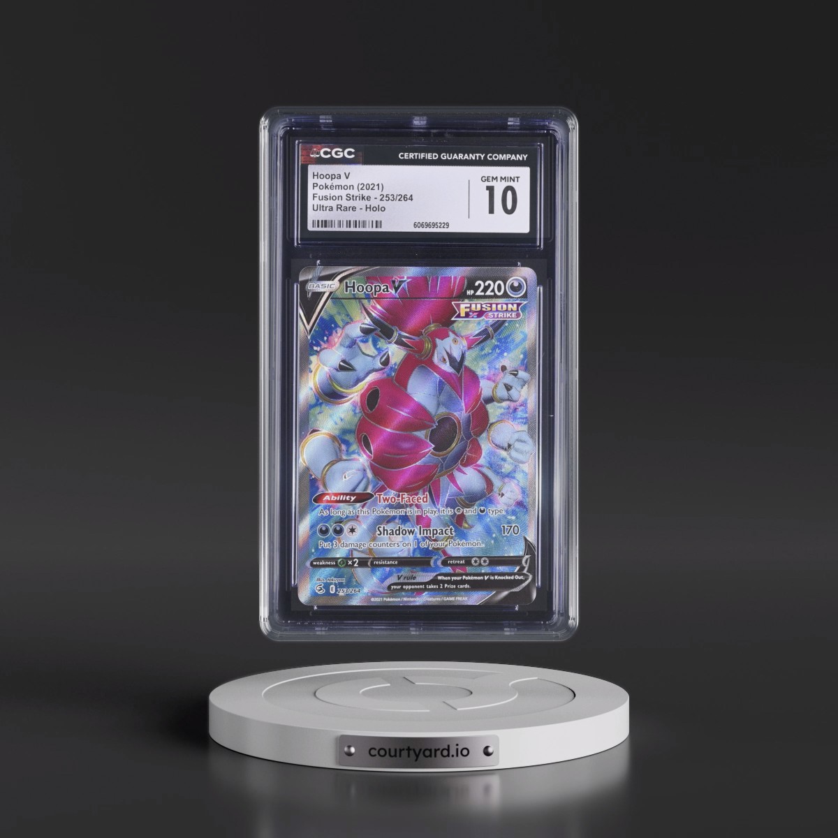 2019 Fusion Strike #253/264 Hoopa V - Ultra Rare Holo (CGC 10 GEM MINT)