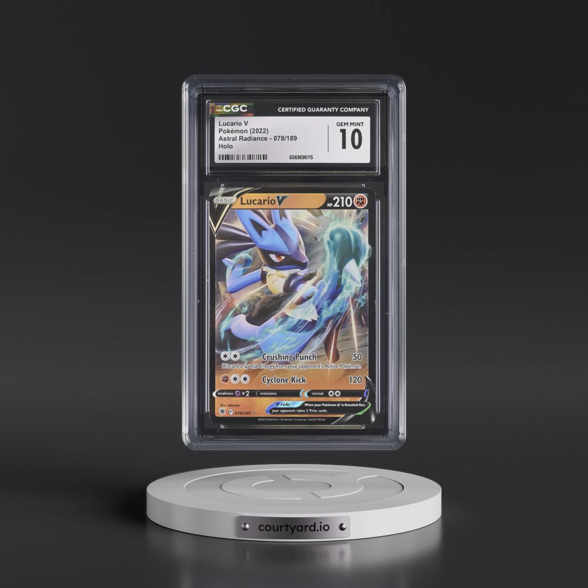 Astral Radiance #078/189 Lucario V - Holo (CGC 10 GEM MINT)