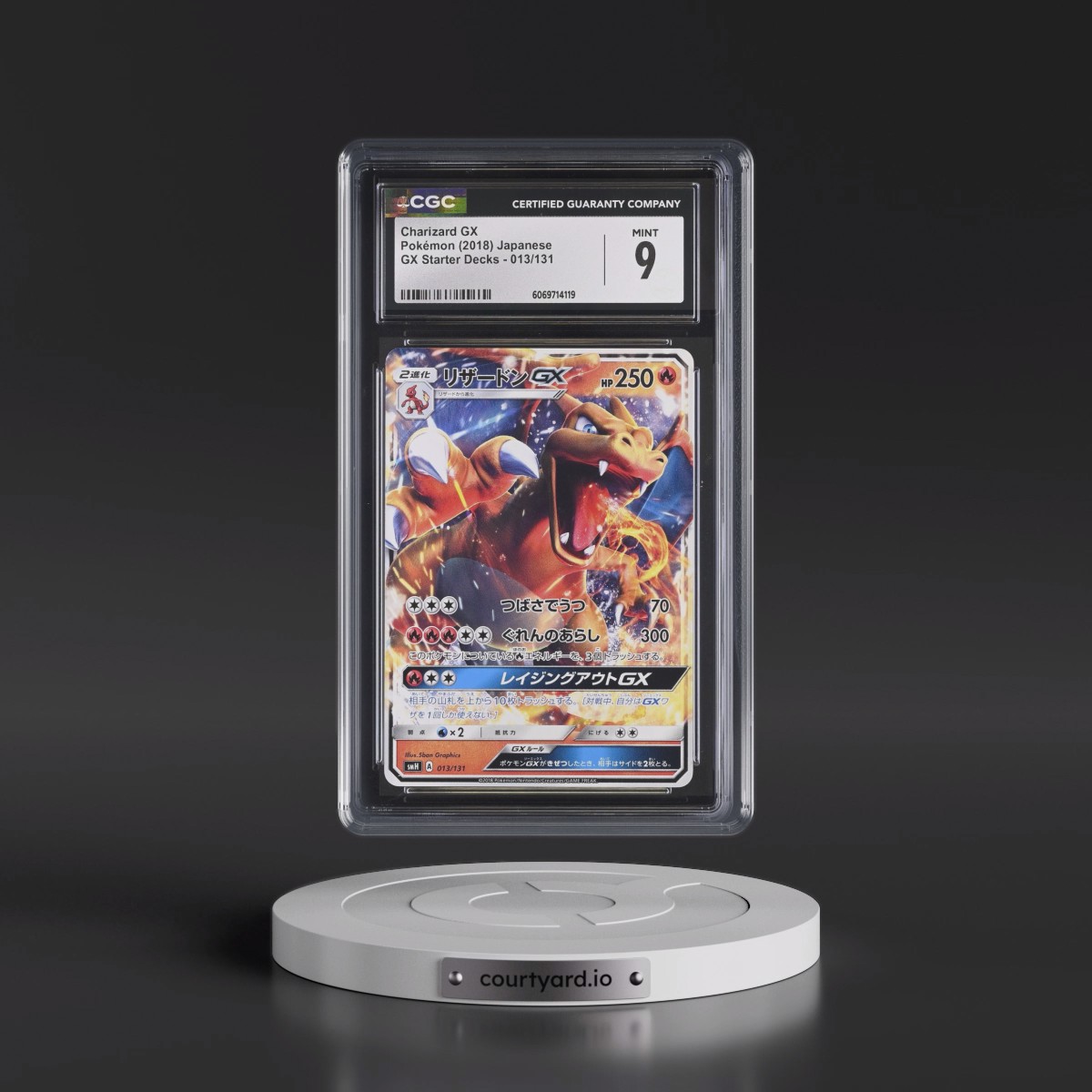 2018 GX Starter Decks #013/131 Charizard GX - (Non Holo) (CGC 9 MINT)