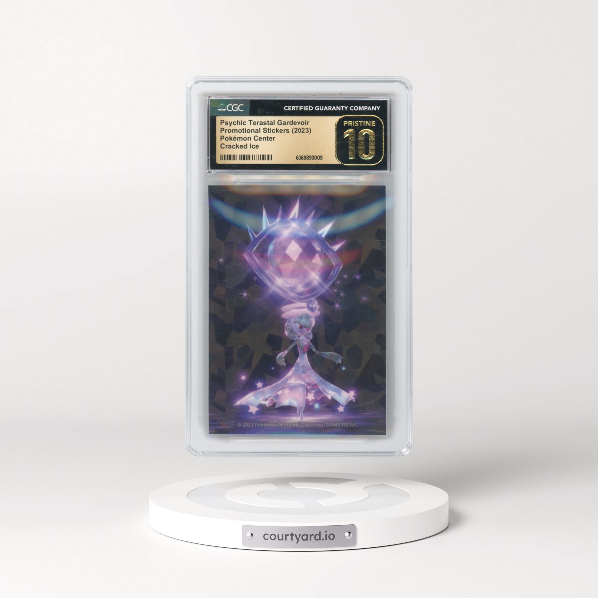 2005 Pokémon Center Stickers - Japanese Psychic Terastal Gardevoir - Cracked Ice (CGC 10 PRISTINE)