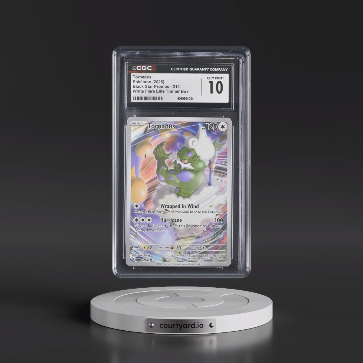 2023 Black Star Promos - Scarlet & Violet SVP EN #210 Tornadus - White Flare Elite Trainer Box (Holo) (CGC 10 GEM MINT)