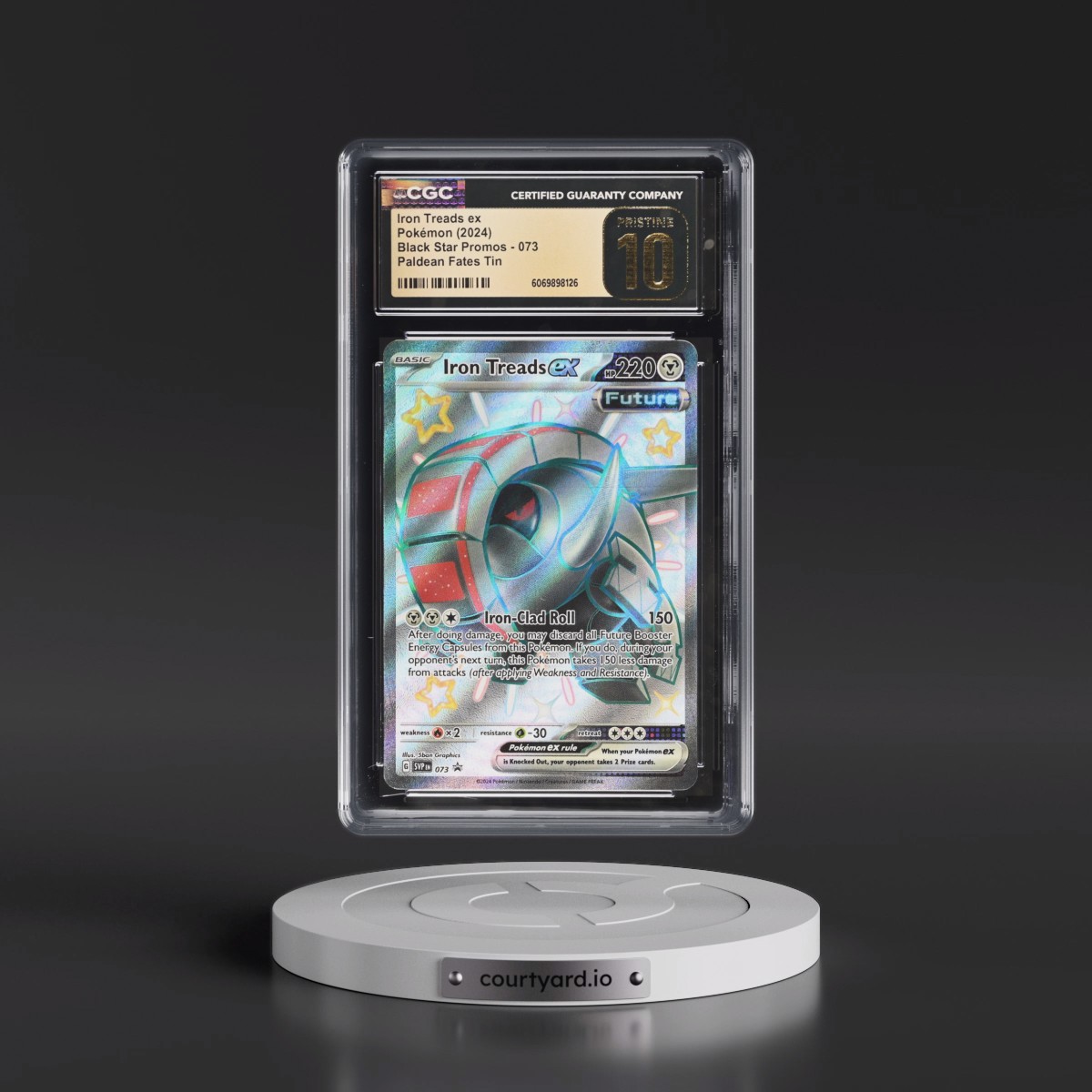 2023 Black Star Promos - Scarlet & Violet SVP EN #073 Iron Treads ex - Paldean Fates Tin (Holo) (CGC 10 PRISTINE)