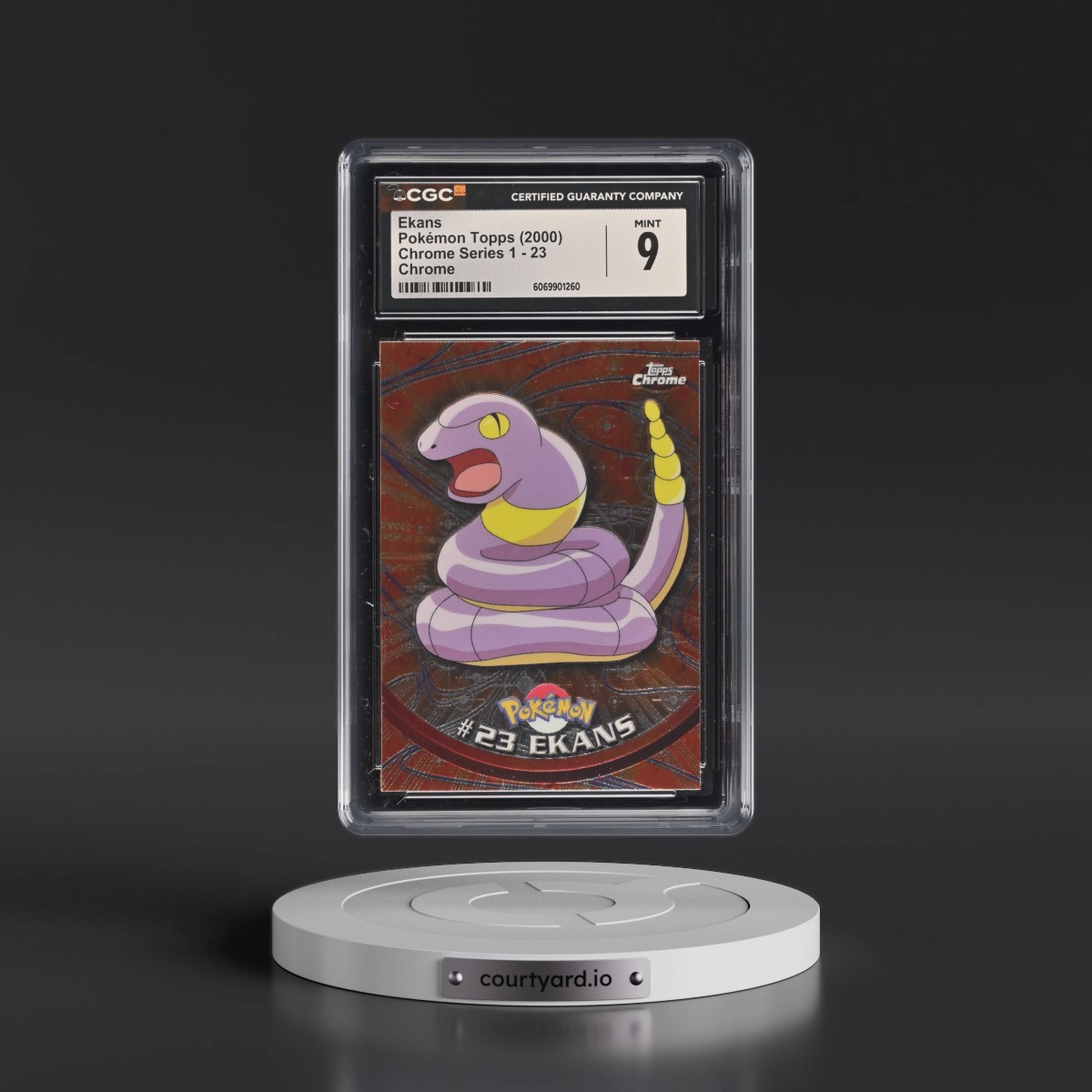 2000 Chrome Series 1 #23 Ekans - Chrome (Topps Chrome Stamp on Front of Card) (CGC 9 MINT)