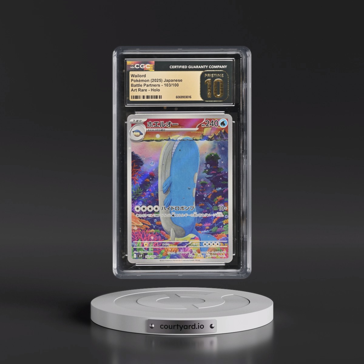 2025 Battle Partners - sv9 #103/100 Wailord - Art Rare Holo (CGC 10 PRISTINE)