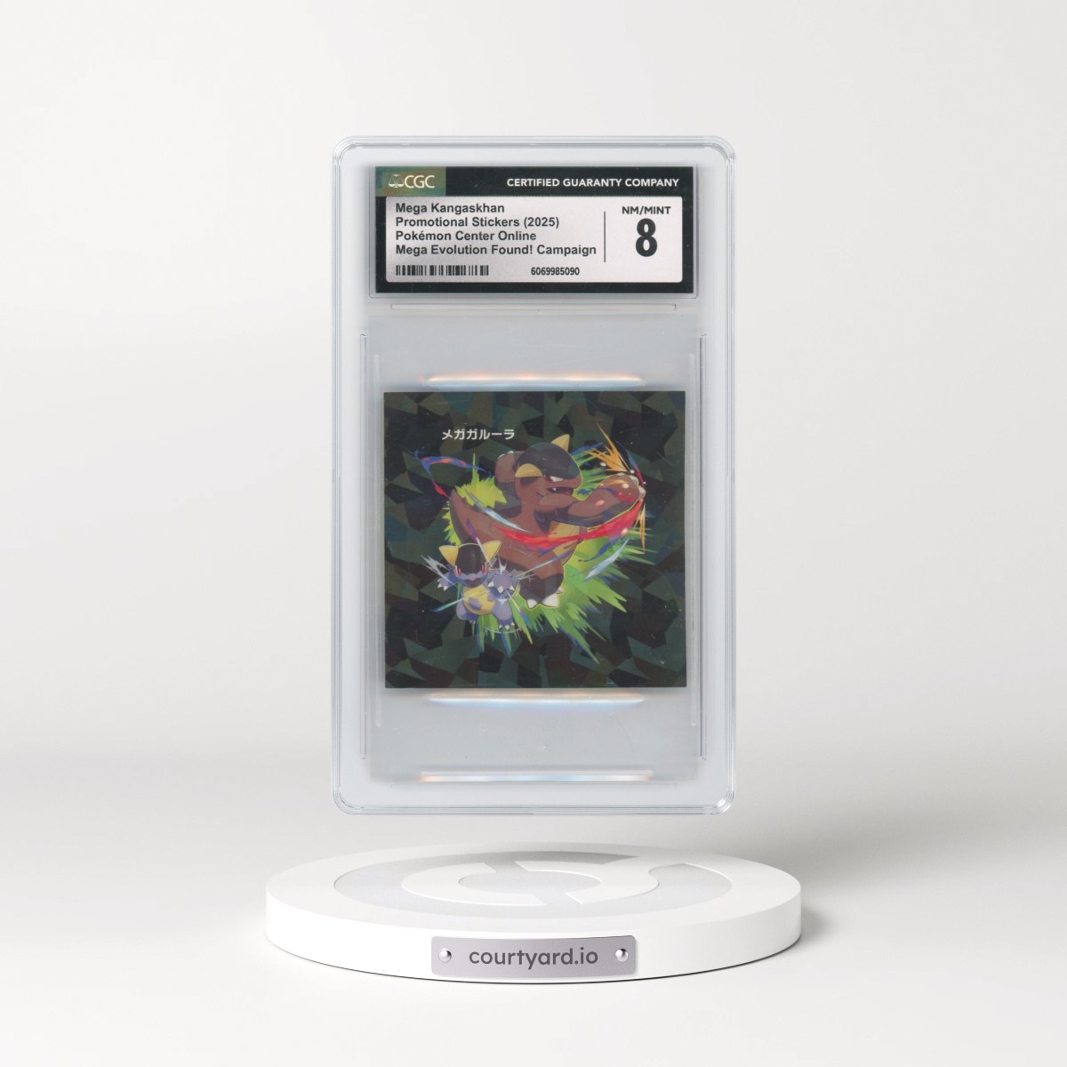 2021 Pokémon Center Online Stickers - Japanese Mega Kangaskhan - Mega Evolution Found! Campaign (CGC 8 NM-MT)