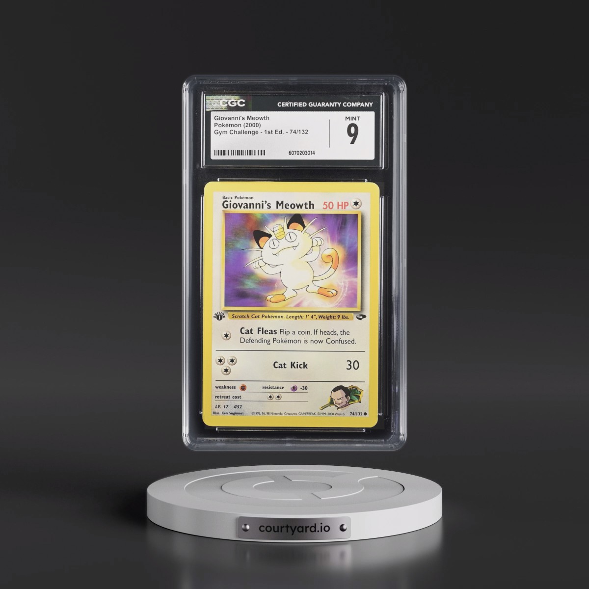 2000 Gym Challenge #74/132 Giovanni's Meowth - 1st Edition 1st Edition (CGC 9 MINT)