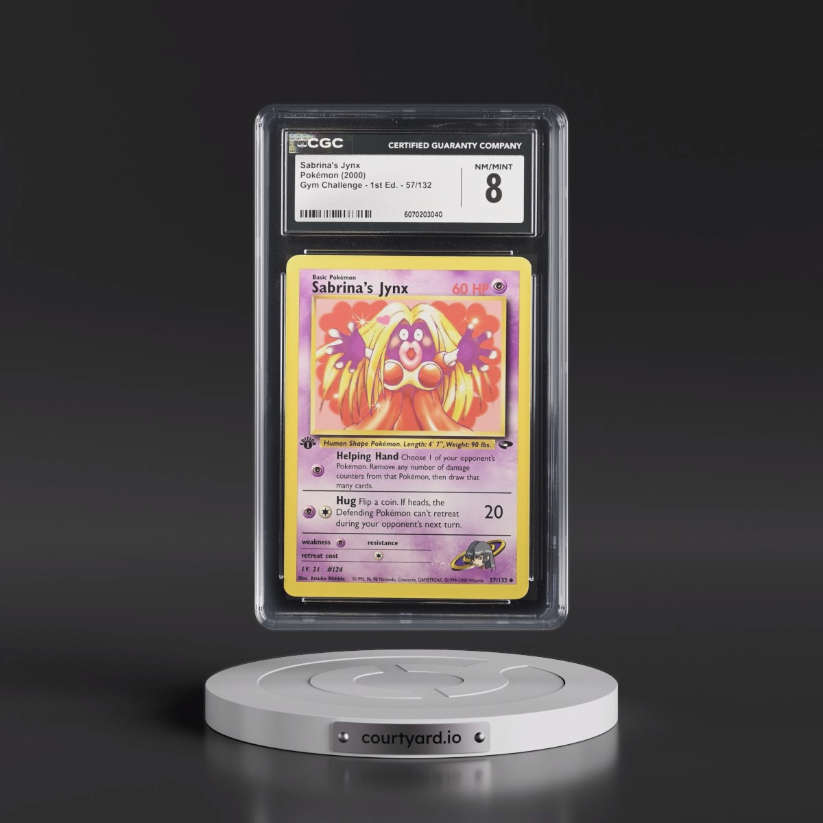 2000 Gym Challenge #57/132 Sabrina's Jynx - 1st Edition 1st Edition (CGC 8 NM-MT)
