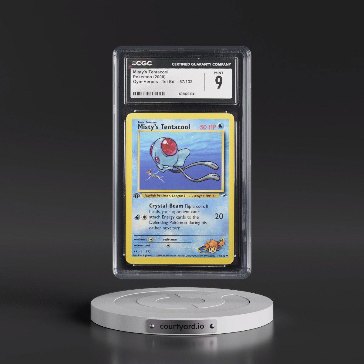 2000 Gym Heroes #57/132 Misty's Tentacool - 1st Edition 1st Edition (CGC 9 MINT)