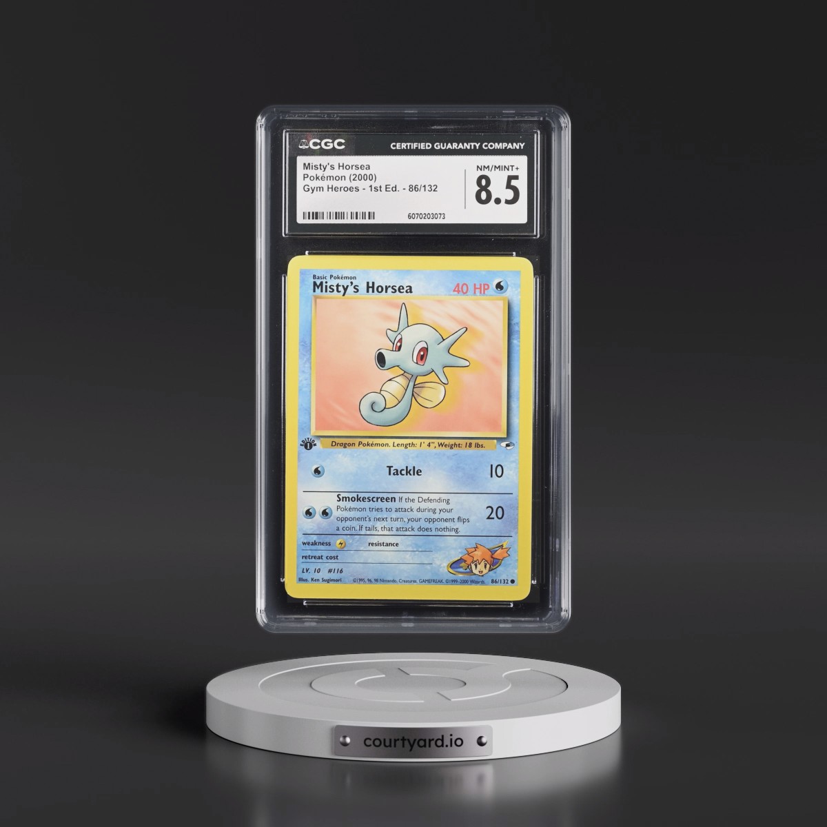 2000 Gym Heroes #86/132 Misty's Horsea - 1st Edition 1st Edition (CGC 8.5 NM-MT+)
