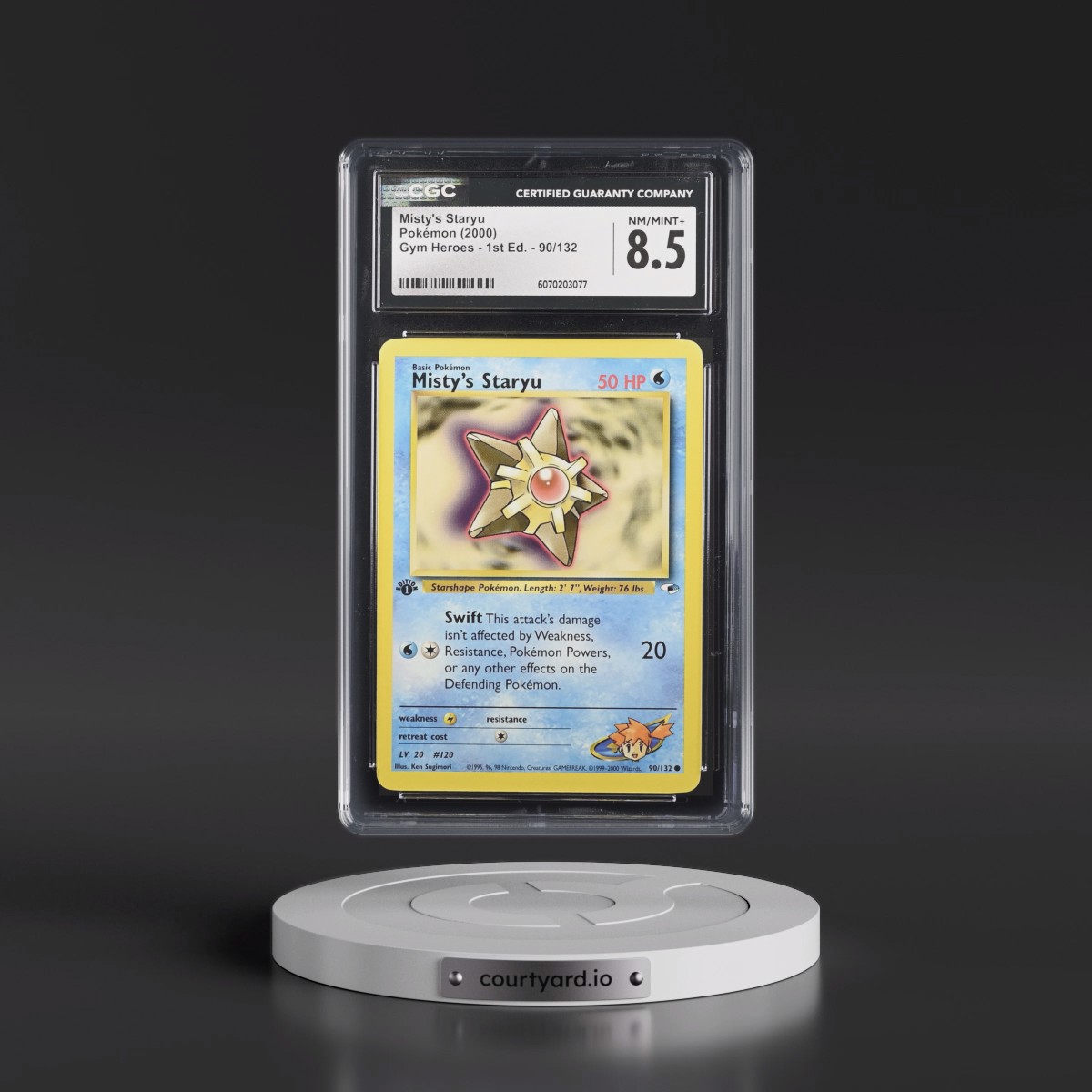 2000 Gym Heroes #90/132 Misty's Staryu - 1st Edition 1st Edition (CGC 8.5 NM-MT+)
