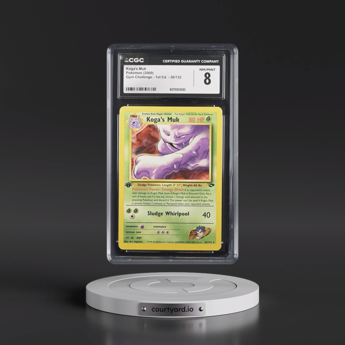 2000 Gym Challenge #26/132 Koga's Muk - 1st Edition 1st Edition (CGC 8 NM-MT)