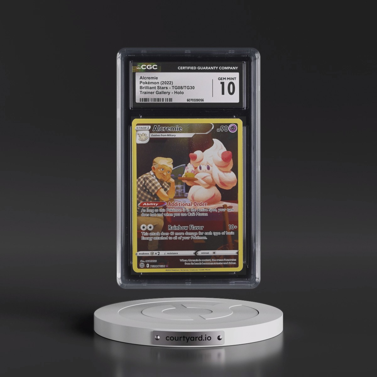 2022 Brilliant Stars #TG08/TG30 Alcremie - Trainer Gallery Holo (CGC 10 GEM MINT)