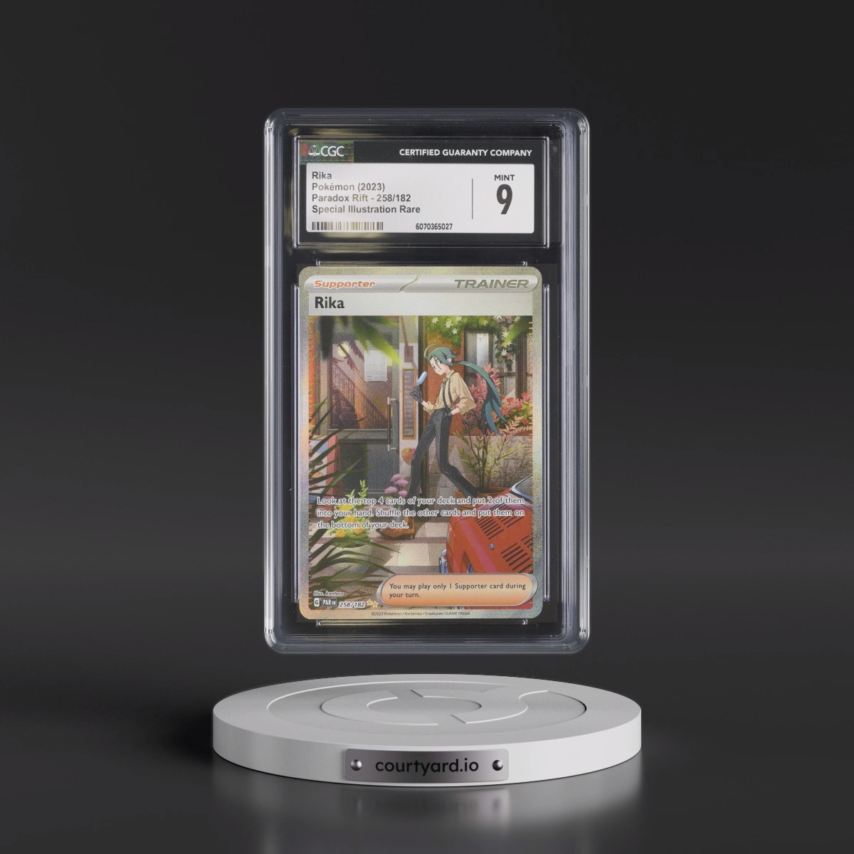 2023 Paradox Rift - PAR EN #258/182 Rika - Special Illustration Rare (Holo) (CGC 9 MINT)