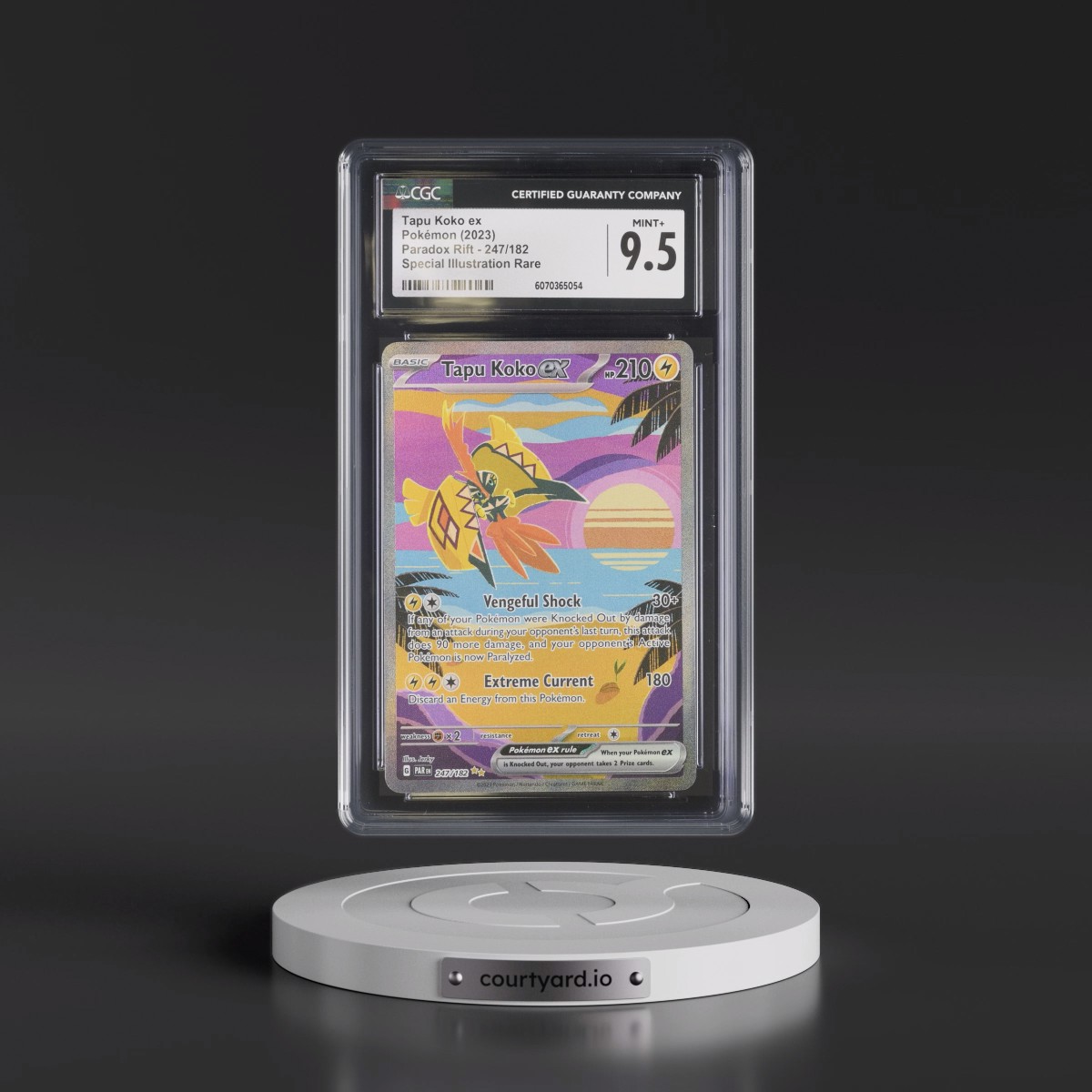 2023 Paradox Rift - PAR EN #247/182 Tapu Koko ex - Special Illustration Rare (CGC 9.5 MINT+)