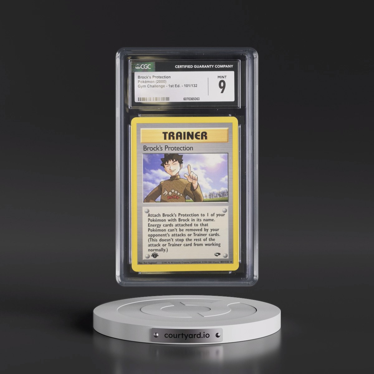 2000 Gym Challenge #101/132 Brock's Protection - 1st Edition 1st Edition (CGC 9 MINT)