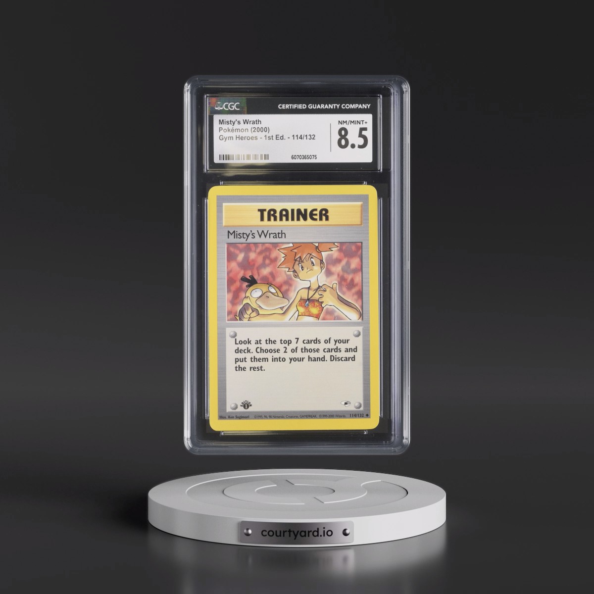 2000 Gym Heroes #114/132 Misty's Wrath - 1st Edition 1st Edition (CGC 8.5 NM-MT+)