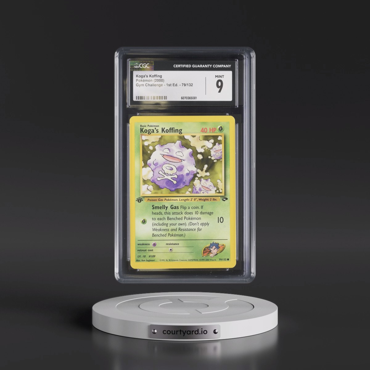 2000 Gym Challenge #79/132 Koga's Koffing - 1st Edition 1st Edition (CGC 9 MINT)