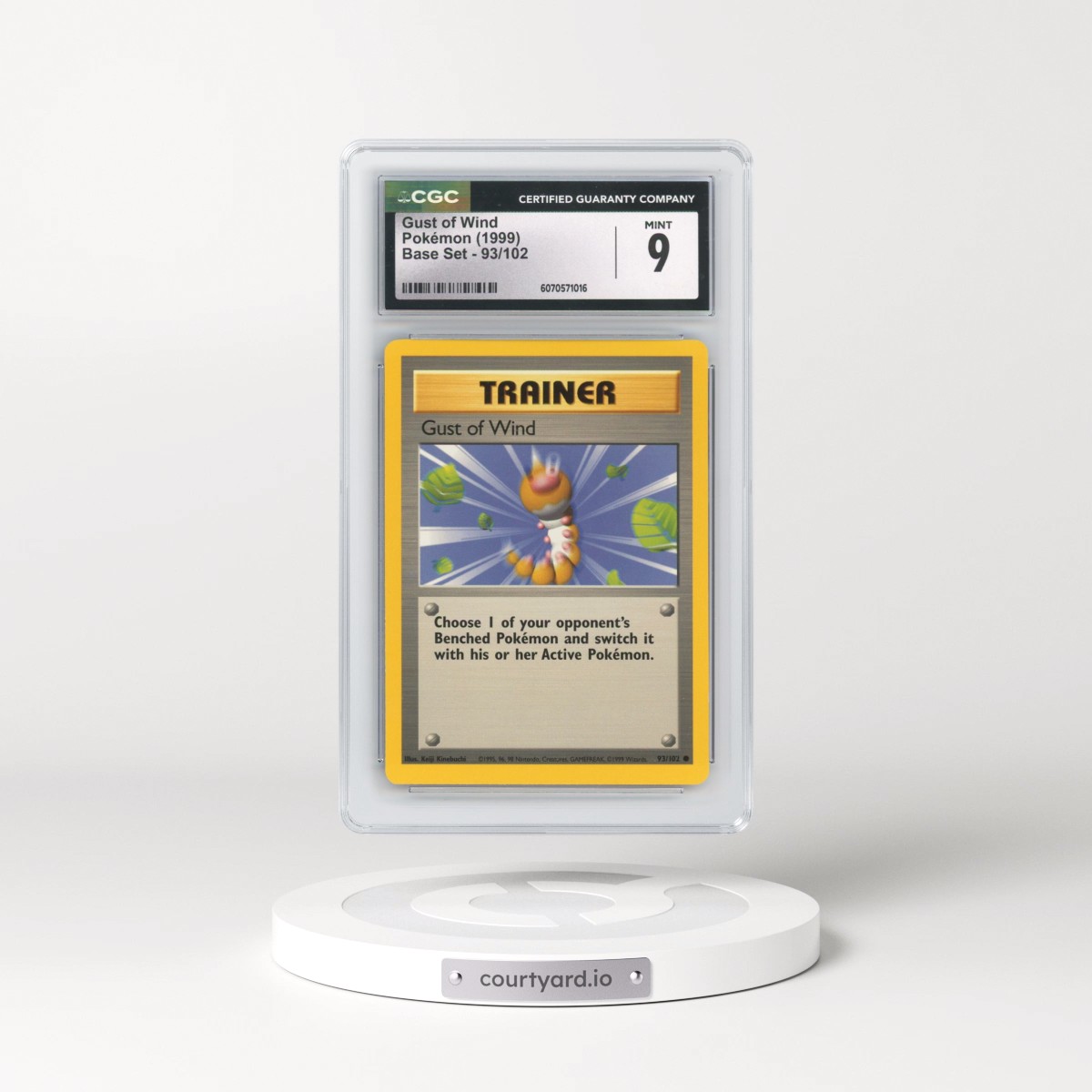1999 Base Set #93/102 Gust of Wind (CGC 9 MINT)