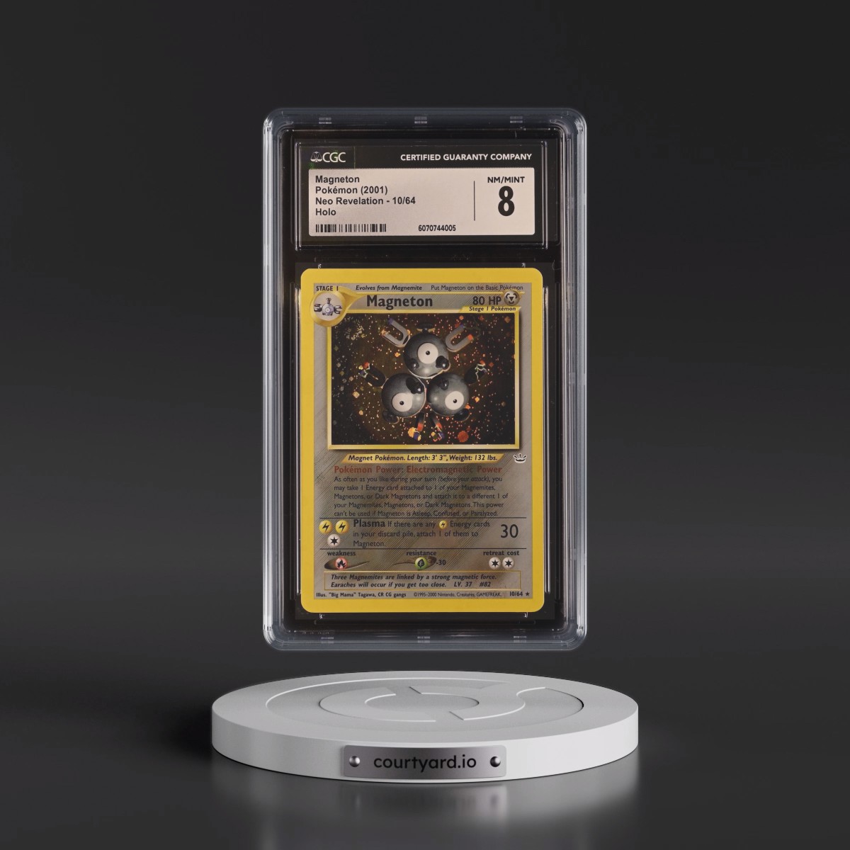 2001 Neo Revelation #10/64 Magneton - Holo (CGC 8 NM-MT)