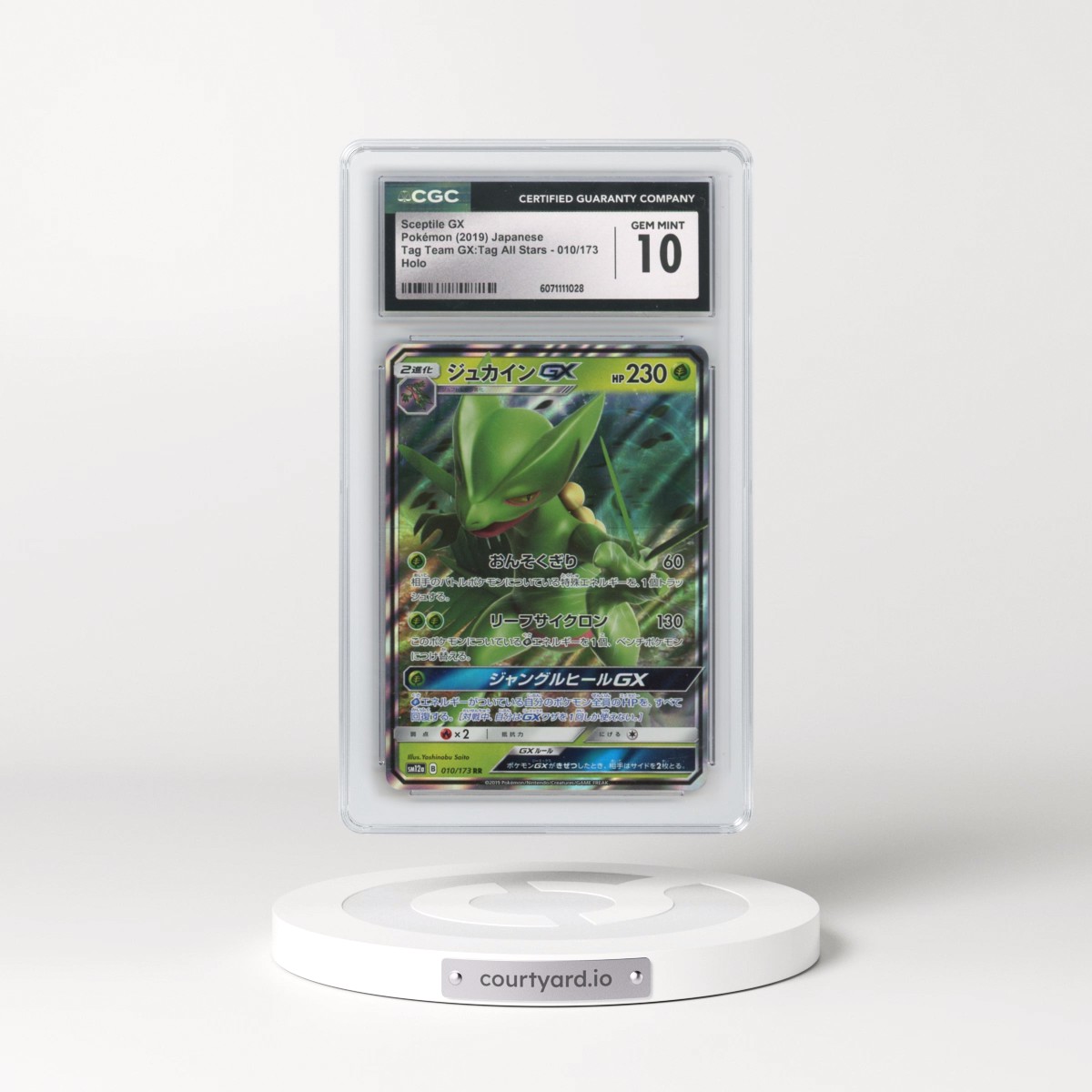 2019 Tag Team GX: Tag All Stars #010/173 Sceptile GX - Holo (CGC 10 GEM MINT)