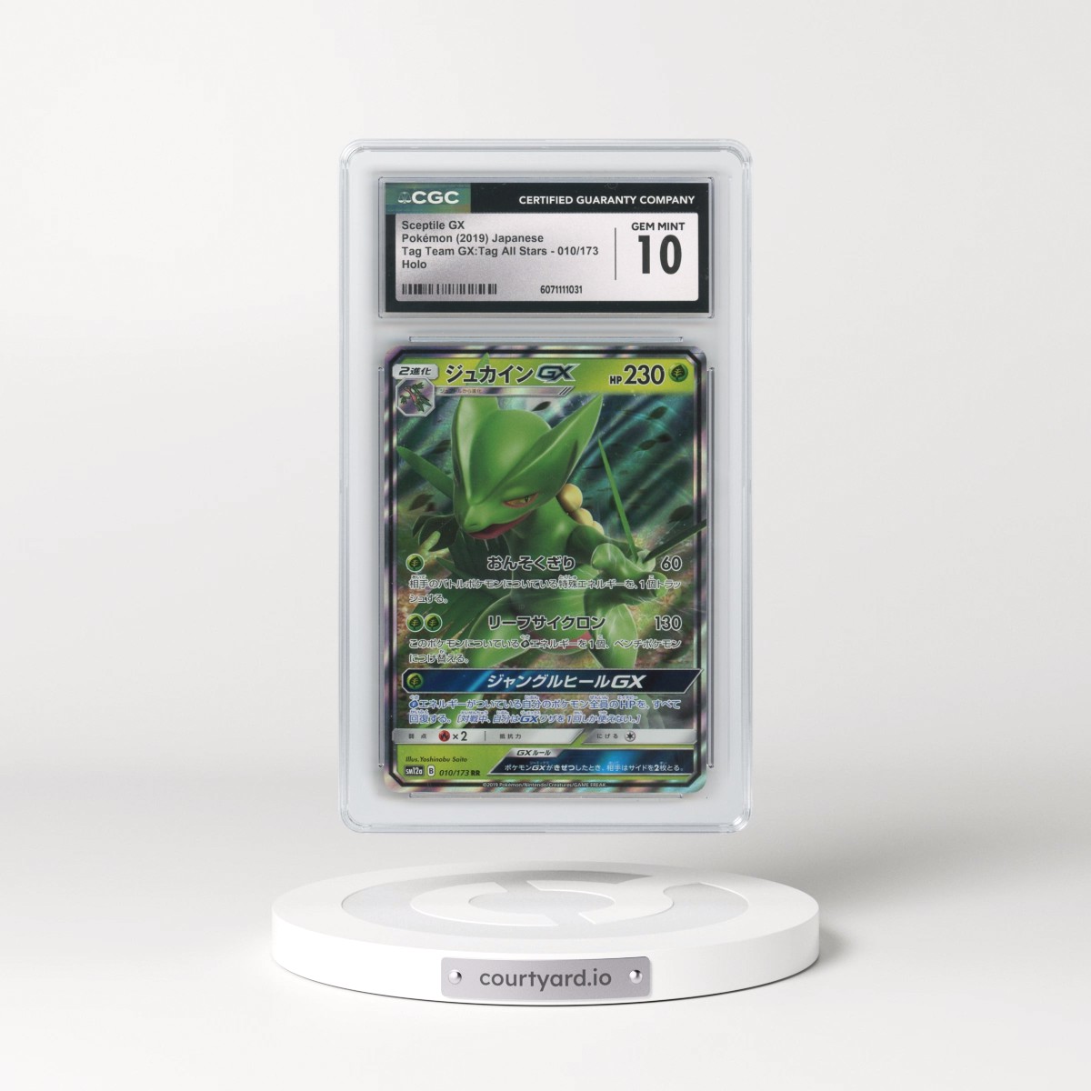 2019 Tag Team GX: Tag All Stars #010/173 Sceptile GX - Holo (CGC 10 GEM MINT)