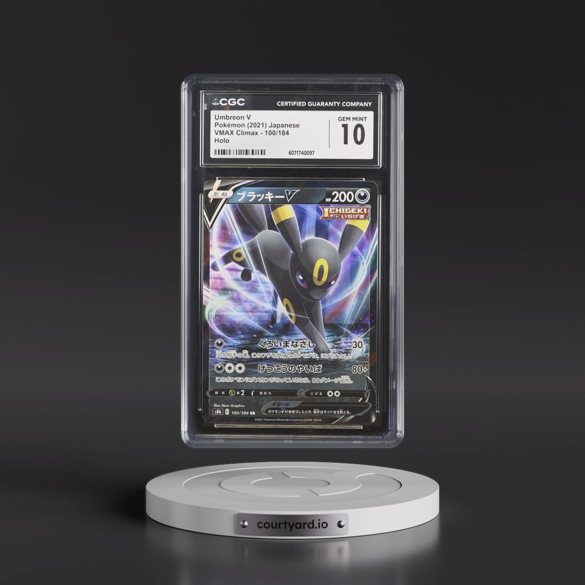 2021 VMAX Climax #100/184 Umbreon V - Holo (CGC 10 GEM MINT)