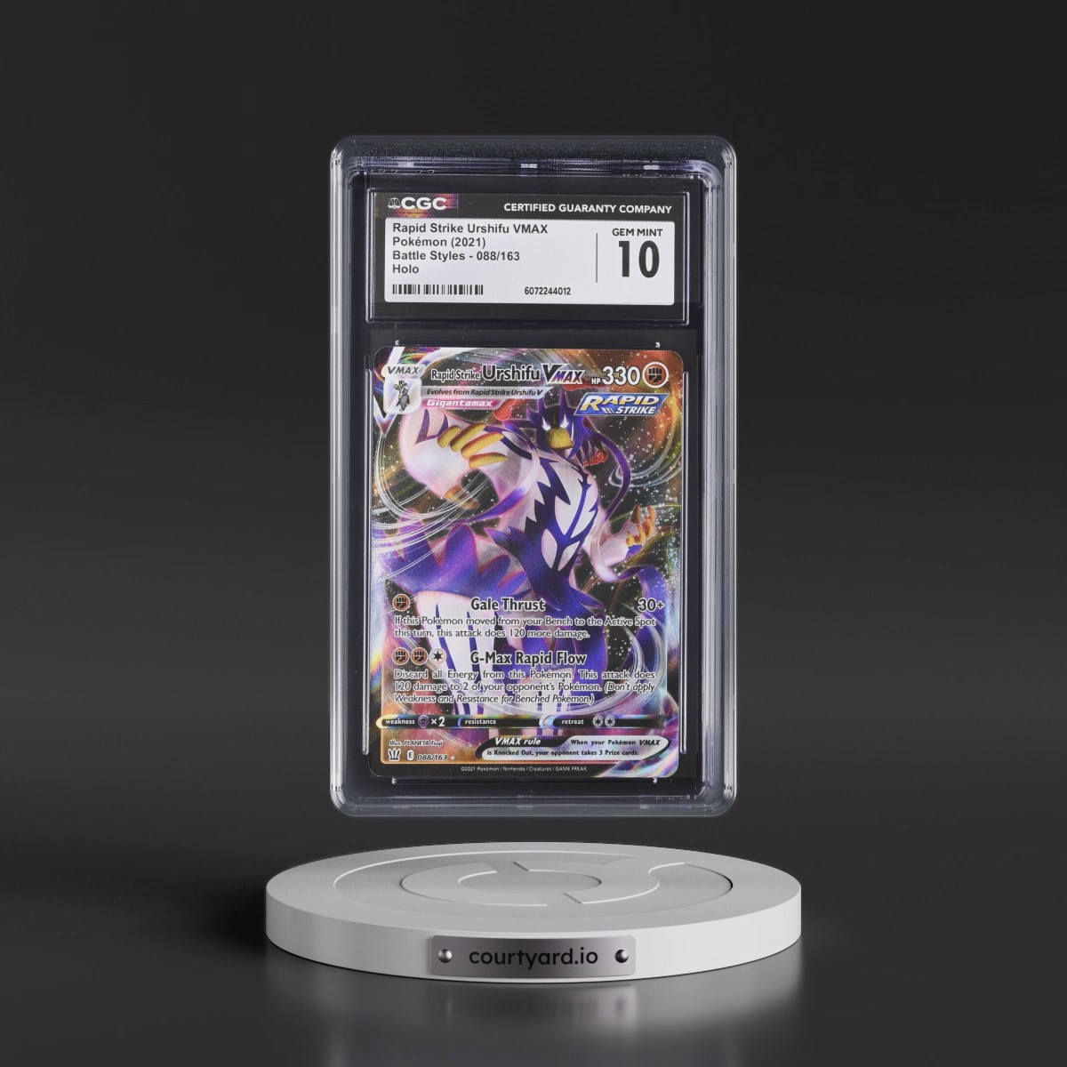 2021 Battle Styles #088/163 Rapid Strike Urshifu VMAX - Holo (CGC 10 GEM MINT)
